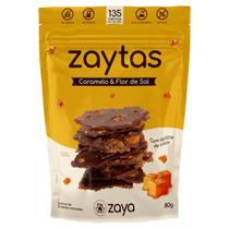 Lascas Zaytas de brownie crocantes sabor caramelo flor & sal ZAYA 80g