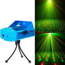 Laser De Balada Led Mini Giratória Efeito Holográfico