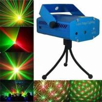 Laser Jogo De Luz LED Raios Holográficos Efeitos Pisca Pontilhados Coração Estrela Smile Colorido RGB Bivolt - Tendmix
