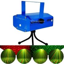 Laser Luz Led Projetor Raios Holográfico Pisca Pontilhados - Lucky