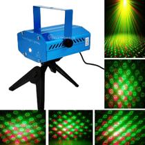 Laser Projetor Holográfico Led Strobo Pisca Coração Acompanha Batida Da Música LK173B6A - Luatek DP