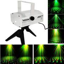 Laser Projetor Holográfico Led Strobo Pisca Pontinhos Acompanha Batida Da Música LK173