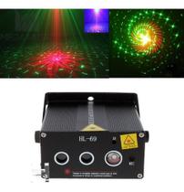 Laser Show Projetor Holográfico Desenhos Hl-69 Rgb Led
