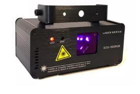 Laser Show Rgb 1800 com Controle Até 7 Cores Dmx Auto Som - SOG