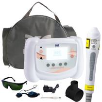 Laserpulse Ibramed Probe LED Âmbar P7 590 nm com Bolsa De Transporte