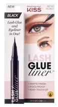 Lash Glue Liner KISS Black 0,6 ml (pacote com 3) com acabamento fosco