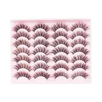 Lash Wispy do Vison Falso, Look Natural Fofo, DD, Russa, 5D, 14 Pares