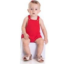 Lasie vermelho romper macaquinho de bebe menina festa com forro