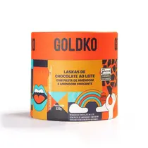 Laskas de chocolate ao leite com pasta de amendoim e amendoim crocante zero adição de açúcares 120g