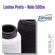Lastex 260 Tex Preto 1001 Rolo 500m Zanotti Lastex 260 Tex Preto 1001 Rolo 500m Zanotti