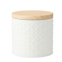 Lata Biscoito Bala Organizador Decorativo Metal Branco Lata Biscoito Bala Organizador Decorativo Metal Branco