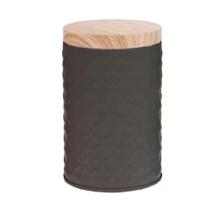 Lata Biscoito Bala Organizador Decorativo Metal Preto Lata Biscoito Bala Organizador Decorativo Metal Preto