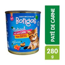 Lata Bongos Patê de Carne para Gatos 280g - Pet Bom