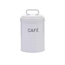 Lata Cafe Branca 12X19X12Cm Metal Lata Cafe Branca 12X19X12Cm Metal