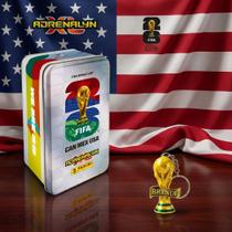Lata Classic Panini Copa do Mundo 2026 Adrenalyn Xltm Edição Especial Fifa com Brinde Chaveiro de Taça