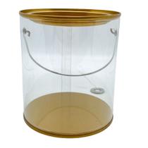 Lata com Alça e Tampa Dourada - 10x9cm - 6 unidades - Rizzo