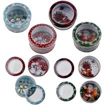 Lata com Visor Art Christmas 13,5x7cm C/1 Unidade 842733 Lata com Visor Art Christmas 13,5x7cm C/1 Unidade 842733