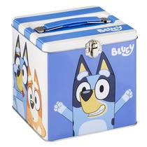 Lata de armazenamento The Tin Box Company XL Bluey Stacking com alça