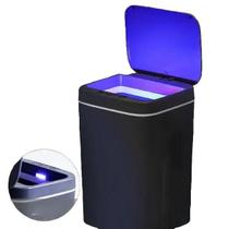 Lata De Lixo 16 Litro com LED e Bateria Smat Elétrica Com Sensor De Movimento
