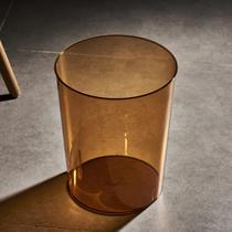 Lata de lixo Anyoifax 5.7L Cesto de lixo plástico para banheiro transparente