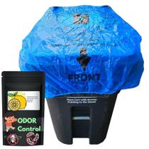 Lata de lixo Capa Trash Smell Buster 95 galões com aroma de limão