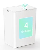 Lata de lixo Cesun 15L/4 galões com tampa e sensor de movimento sem toque Lata de lixo Cesun 15L/4 galões com tampa e sensor de movimento sem toque