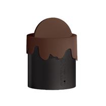 Lata de lixo Cute Chocolate Drip Desktop com tampa 500g