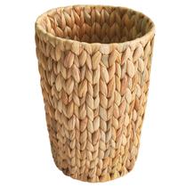 Lata de lixo de vime Coeusy Small Bathroom 7L Water Hyacinth
