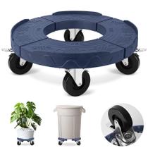 Lata de lixo Dolly TolanBBT com rodas atualizadas de 3 polegadas, azul