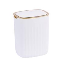 Lata de lixo ELPHECO com sensor de movimento impermeável 13,25 L com tampa dourada