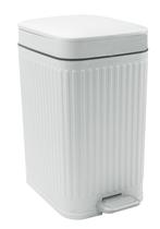 Lata de lixo Feisco Small de 6,8 L com tampa, pedal e tipo de prensa