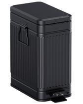 Lata de lixo GibHerz pequena com tampa Soft Close 10L/2,6 galões Lata de lixo GibHerz pequena com tampa Soft Close 10L/2,6 galões