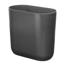 Lata de lixo iDesign Cade Oval Plastic Cinza Carvão 2,8 L
