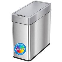 Lata de lixo iTouchless 15L/4 galões com tampa e desodorizante Stainles