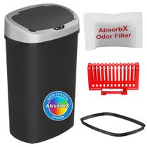 Lata de lixo iTouchless 49L automática com sensor 2.0 Tech & Filter