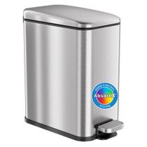 Lata de lixo iTouchless SoftStep 5L em aço inoxidável com tampa