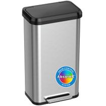 Lata de lixo iTouchless SoftStep EXP 75L com tampa macia