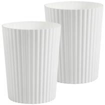 Lata de lixo JiaTua Plastic Lixeira de 6,8 L para banheiro, pacote com 2