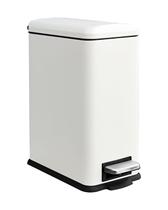 Lata de lixo JM YIPENG 10L/2,6 galões de aço inoxidável branca