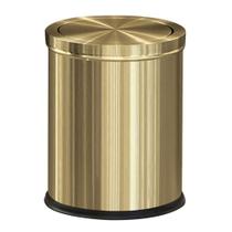 Lata de lixo LEASYLIFE 15L/4GAL em aço inoxidável dourado Lata de lixo LEASYLIFE 15L/4GAL em aço inoxidável dourado