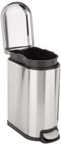 Lata de Lixo Retangular Amazon Basics - 10L (2,6 Galões) - Aço Inoxidável