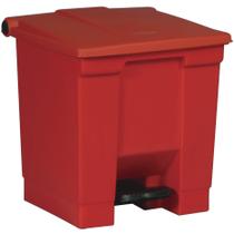 Lata de lixo Rubbermaid Commercial Legacy 30L Red Step-On Lata de lixo Rubbermaid Commercial Legacy 30L Red Step-On