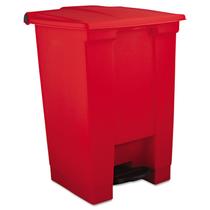 Lata de lixo Rubbermaid Commercial Legacy 45L Red Step-On Lata de lixo Rubbermaid Commercial Legacy 45L Red Step-On