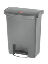 Lata de lixo Rubbermaid Commercial Slim Jim 30L Step-On Grey Lata de lixo Rubbermaid Commercial Slim Jim 30L Step-On Grey