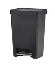 Lata de lixo Rubbermaid Premier Series II Step-On 46,9 L de carvão vegetal
