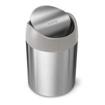 Lata de lixo simplehuman Mini 1,5 L em aço inoxidável escovado Lata de lixo simplehuman Mini 1,5 L em aço inoxidável escovado