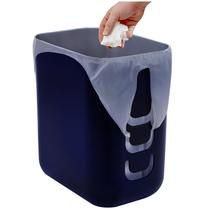 Lata de lixo StorI Luup de 9,5 L/2,5 galões de plástico azul marinho fabricada nos EUA