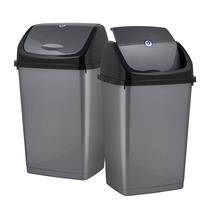 Lata de lixo Superior Kitchen 49L/13 galões com tampa giratória de plástico Lata de lixo Superior Kitchen 49L/13 galões com tampa giratória de plástico