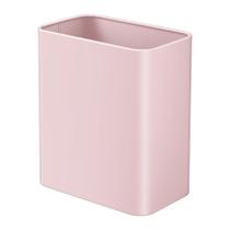 Lata de lixo TIPGO Small Metal 8L/2,1 galões para banheiro rosa