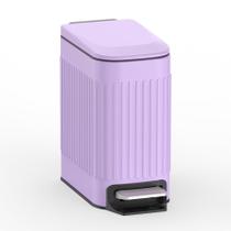 Lata de lixo Trashaid Slim 6L/1,6 galões de aço inoxidável roxa Lata de lixo Trashaid Slim 6L/1,6 galões de aço inoxidável roxa